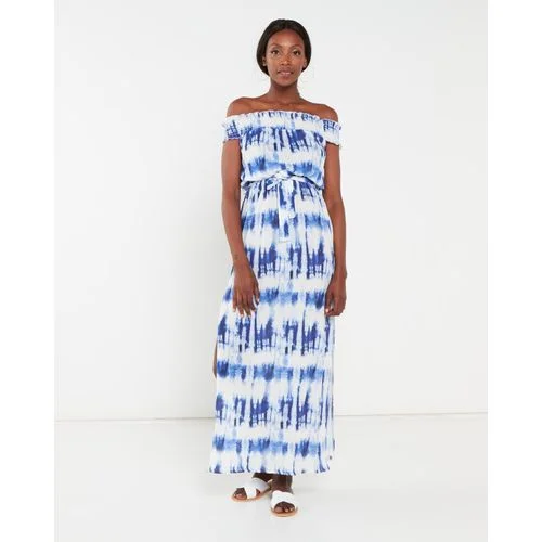 Buy More, Pay Less!Blue Tie Dye Maxi Dress