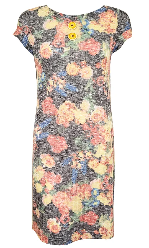 New Discounts Just Dropped!CASSANDRA Dark Floral Dress - FINAL SALE