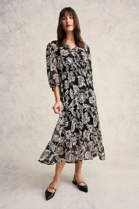 Price Drop Alert!Printed Tiered Dress