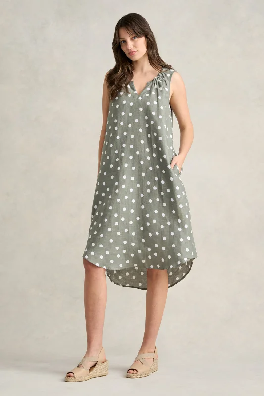 Your Dream Deal is Here!Gathered French Linen Dress
