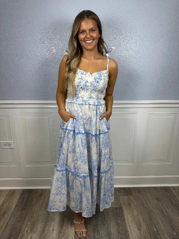 Best Offers of the Month!Light Blue willow maxi