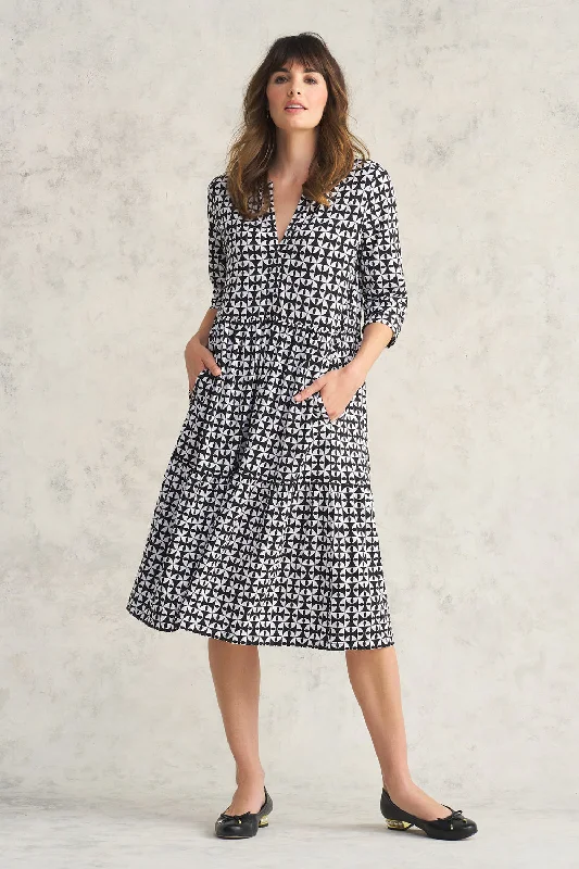 Hurry, Sale Ends Soon!High Twist Jersey Tier Dress