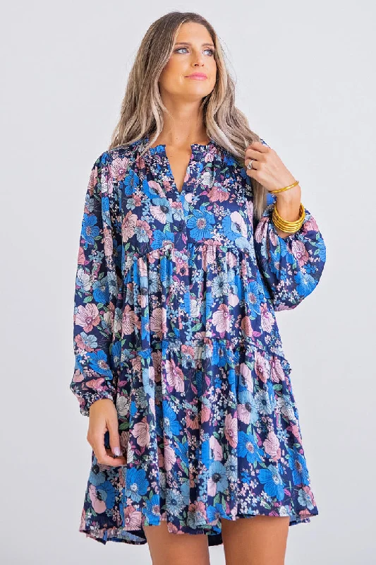 Stock Up and Save!Floral Vintage 70's Dress