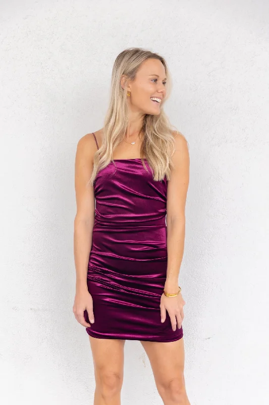 Flash Deals – Act Quickly!CHRISTINA PLUM DRESS