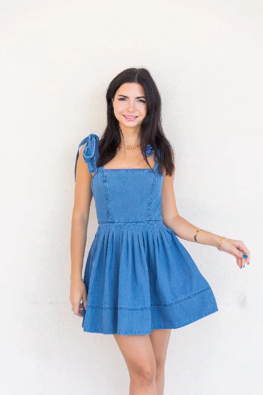 Limited Stock Available!EMMY DENIM DRESS