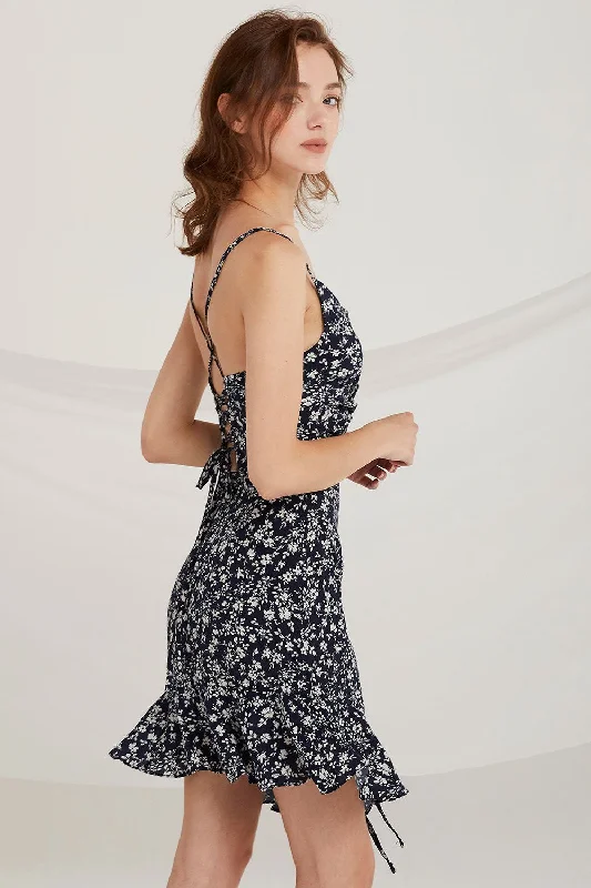 Don’t Wait – Shop Today!Jillian Floral Lace-Up Back Dress