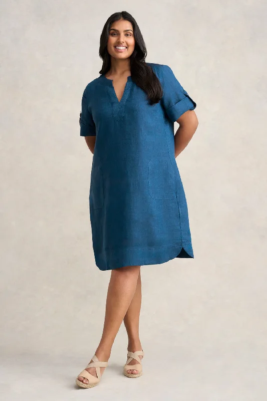 The Best Offers Are Here!French Linen Shift Dress