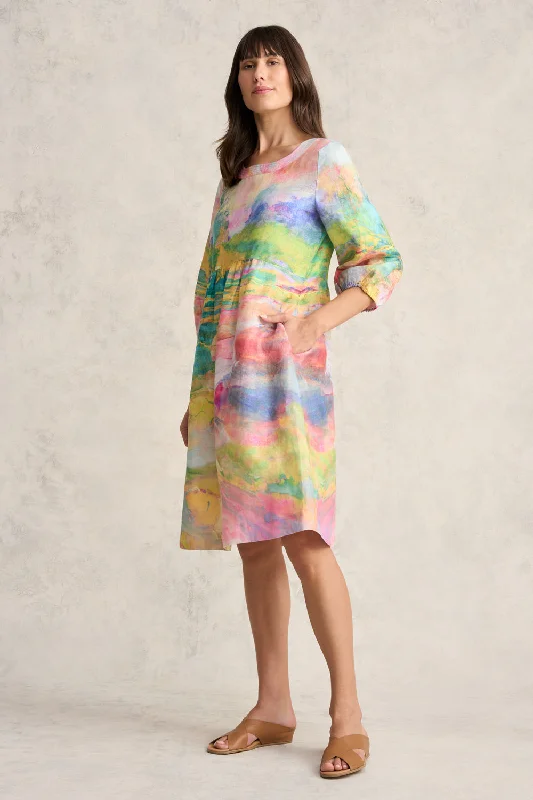 Exclusive Deals Just for You!Printed Linen Dress