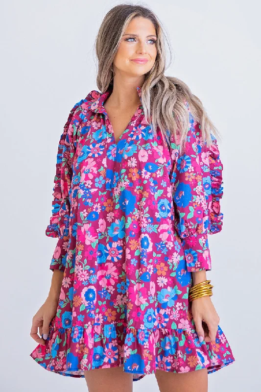 Don’t Wait – Shop Today!London Floral Poplin Ruffle Dress