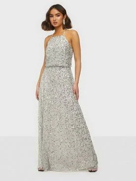 Today Only – Don’t Miss It!Maya All Over Sequin Haltneck Maxi Dress