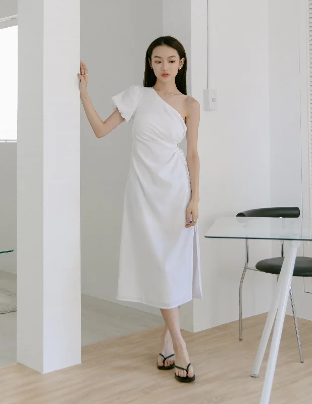 Upgrade for Less!Meera Cutout Toga Dress in White