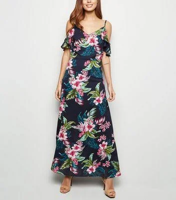 Upgrade for Less!Multi Cold Shoulder Maxi Dress