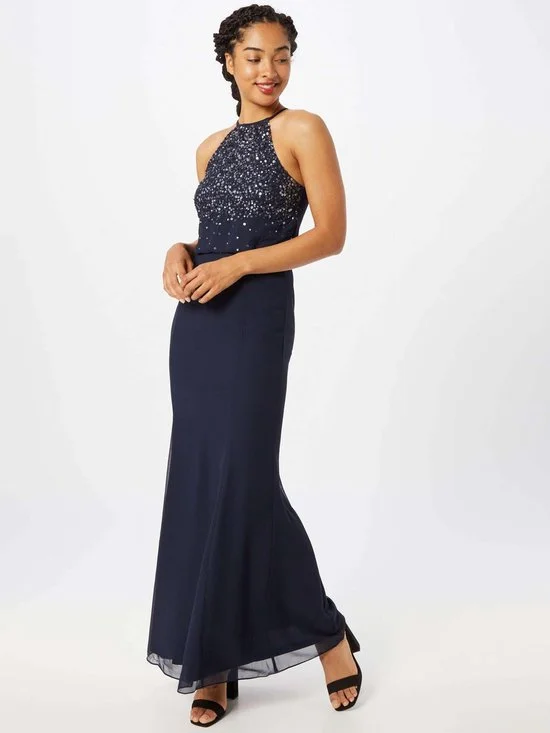 The Best Deals Won’t Wait!Navy Sequin Maxi Dress