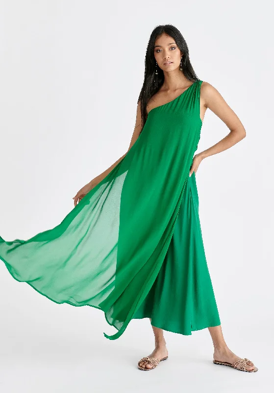 Your Best Deals Are Here!One Shoulder Flowy Dress