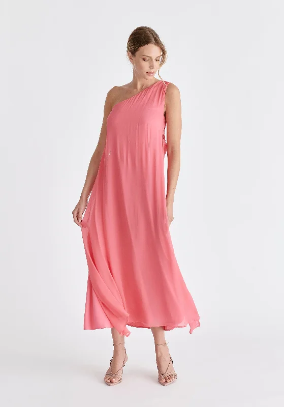 Shop Now and Save!One Shoulder Flowy Dress