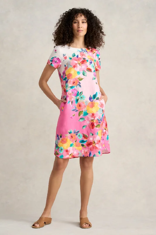 Bigger Savings, Better Shopping!Printed French Linen Dress