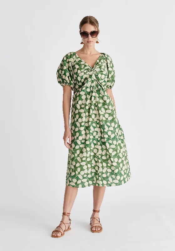 Steals and Deals Await!Puff Sleeve Twist Dress
