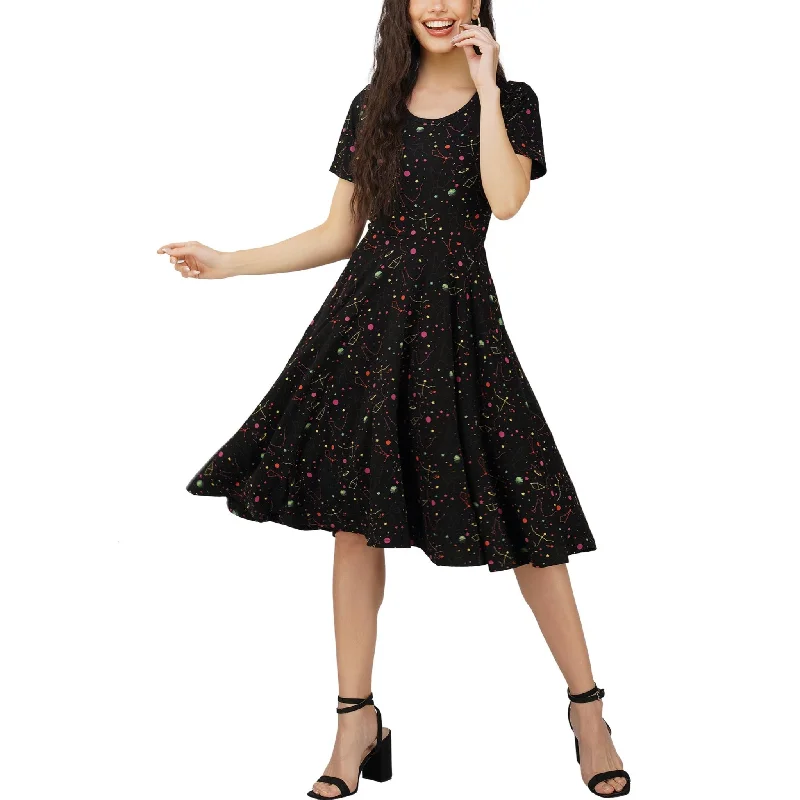 Get Ready to Save!Rainbow Constellations Glow-in-the-Dark Twirl Dress