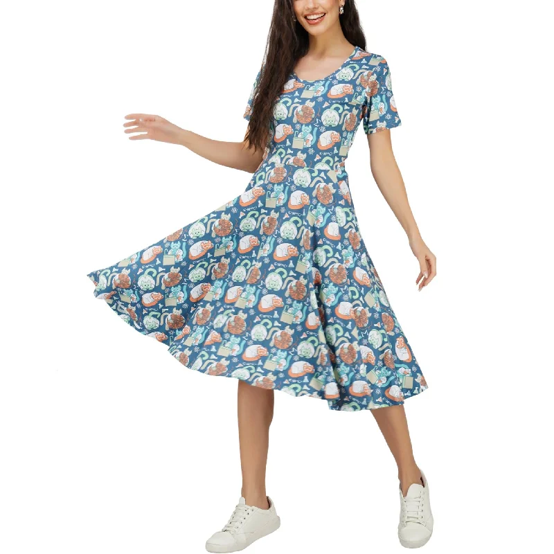 Special Offer – Act Fast!Science Cats Twirl Dress