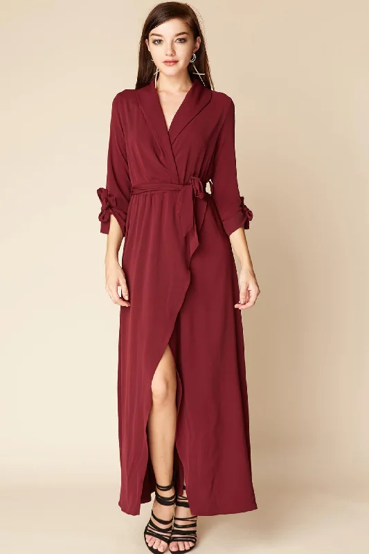 Huge Savings – Act Now!Sophia Romantic Maxi Dress Berry