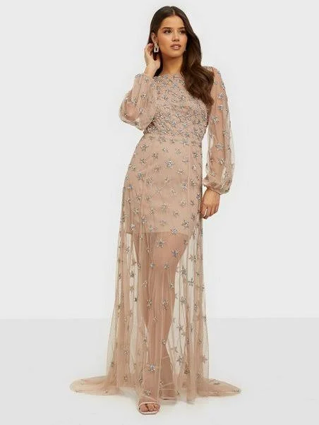 Buy More, Save More!Star All Over Embellished Maxi Dress