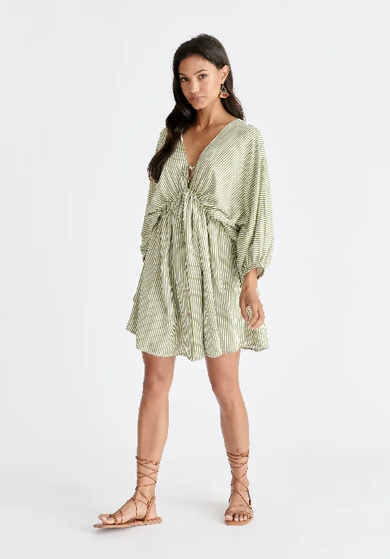 One Day Only – Huge Savings!V-Neck Balloon Sleeve Dress