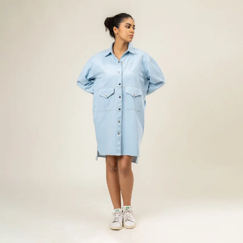 Shop Today, Save Tomorrow!Recycled Denim Shirt Dress | Blue