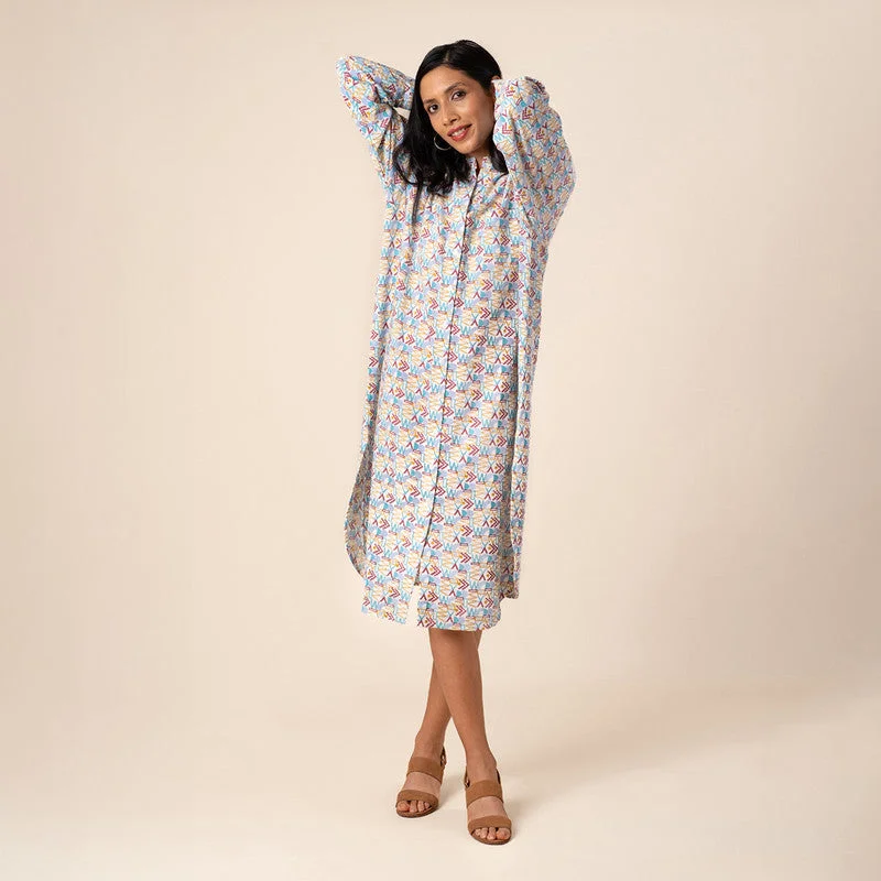The Best Sale of the Year!Cotton Long Shirt Dress For Women | Knee Length | Multicolour The Best Sale of the Year!Cotton Long Shirt Dress For Women | Knee Length | Multicolour
