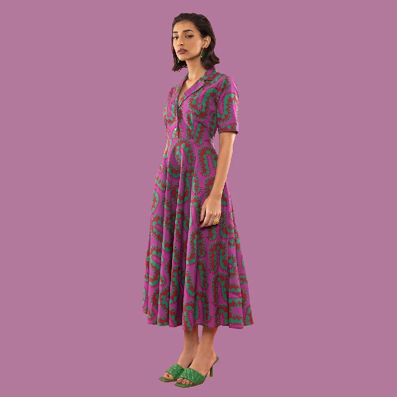 Get More, Spend Less – Shop Now!Cotton Shirt Dress | A-Line | Green & Blue