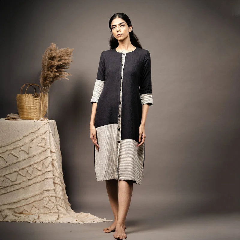 Hurry! While Supplies Last!Cotton Shirt Dress for Women | Black