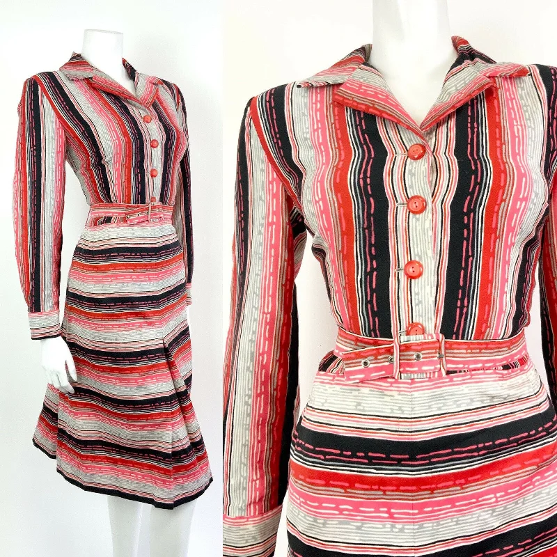 Your Exclusive Offer Awaits!VINTAGE 60s 70s WHITE RED BLACK GREY STRIPED DASH MOD DAGGER SHIRT DRESS 14 16 Your Exclusive Offer Awaits!VINTAGE 60s 70s WHITE RED BLACK GREY STRIPED DASH MOD DAGGER SHIRT DRESS 14 16