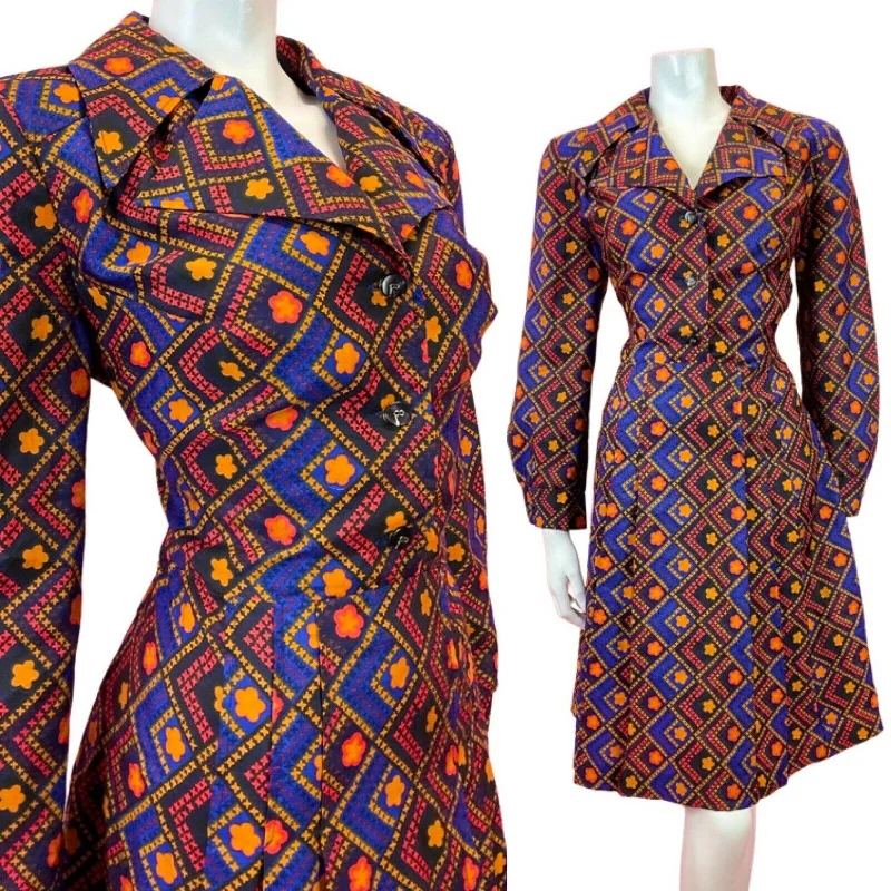 Don’t Wait – Shop Today!VTG 60s 70s BLUE YELLOW RED FLORAL DAISY CHECKED MOD DAGGER SHIRT DRESS 14 16 Don’t Wait – Shop Today!VTG 60s 70s BLUE YELLOW RED FLORAL DAISY CHECKED MOD DAGGER SHIRT DRESS 14 16