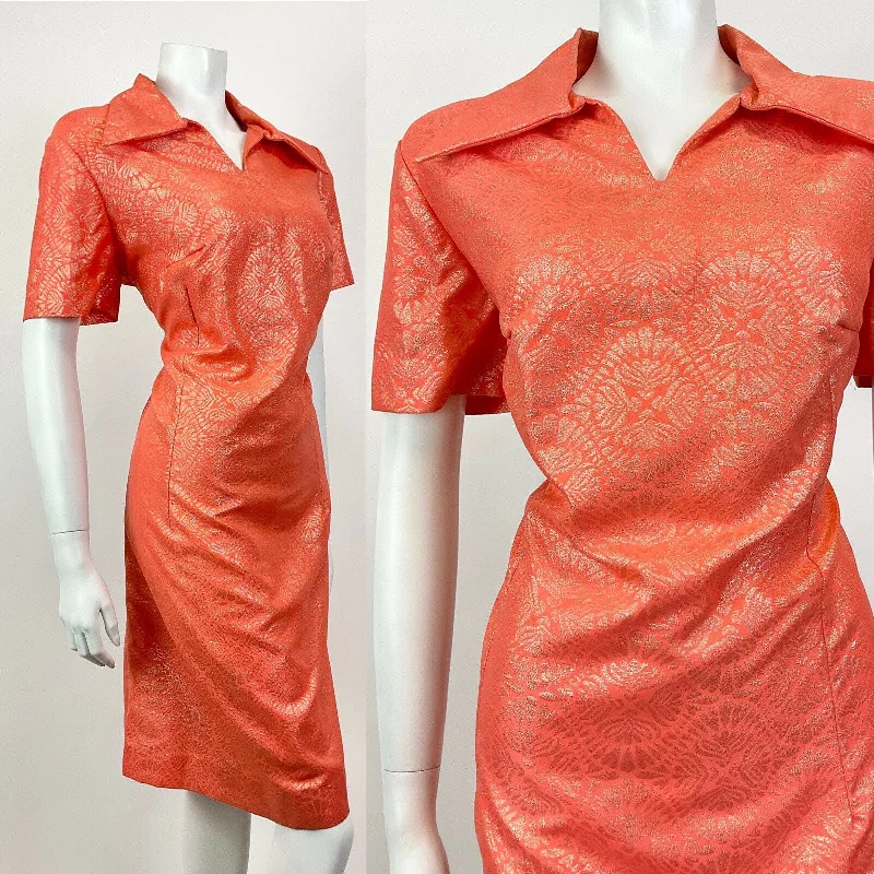 Biggest Sale of the Season!VTG 60s 70s ORANGE GOLD PSYCHEDELIC MANDALA MOD PARTY DAGGER SHIRT DRESS 14 16 Biggest Sale of the Season!VTG 60s 70s ORANGE GOLD PSYCHEDELIC MANDALA MOD PARTY DAGGER SHIRT DRESS 14 16