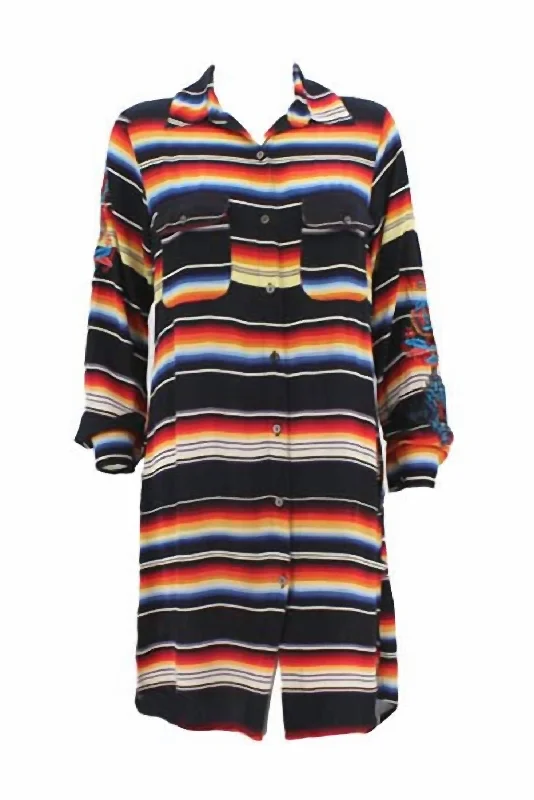 Hottest Discounts of the Year!Women's Sunrise Saltillo Shirt Dress In Multi