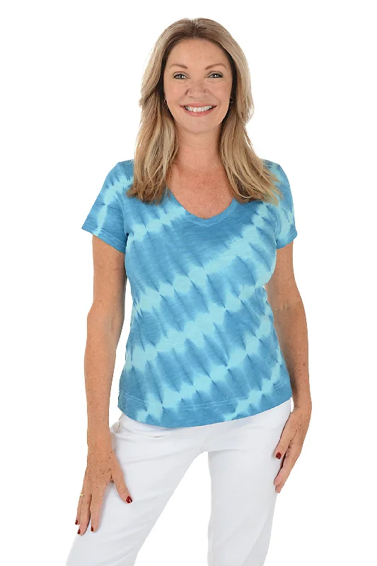 Price Drops You’ll Love!Lapis Diagonal Tie-Dye Tee