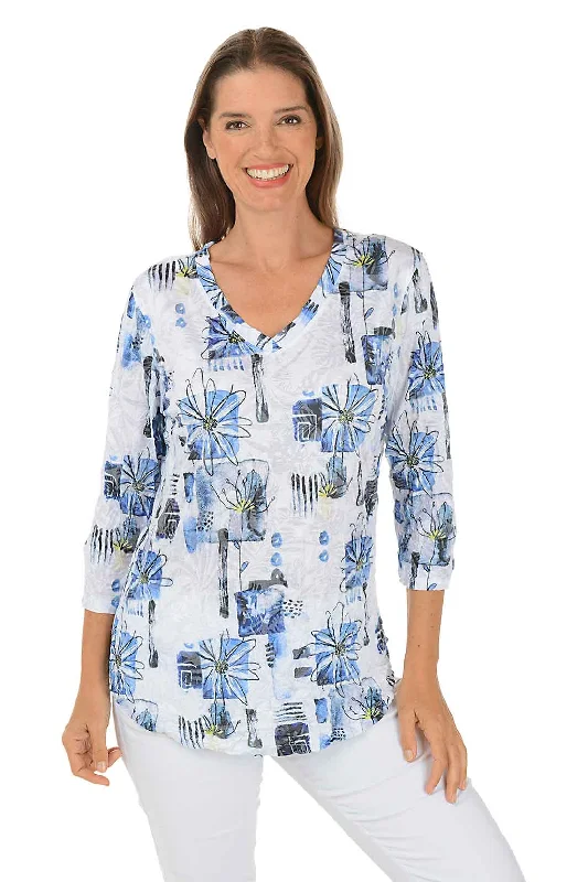 Your Dream Deal is Here!Daisies Burnout Crinkle Knit Top