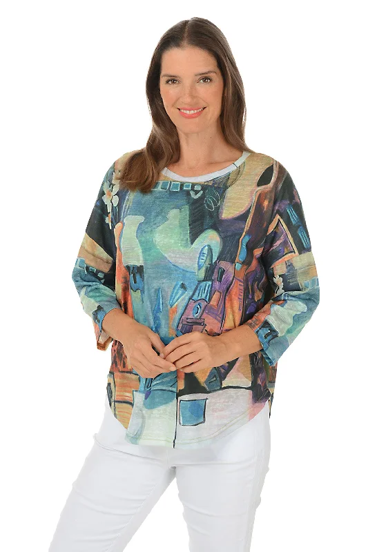 Score Big Savings Today!Still Life Dolman Sleeve Slub-Knit Top