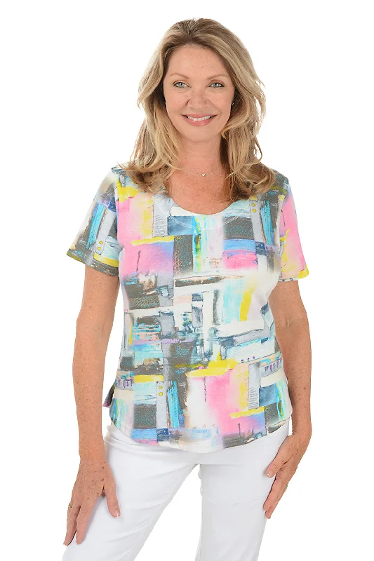 Price Drop Alert!Erica Scoop Neck Short Sleeve Tee