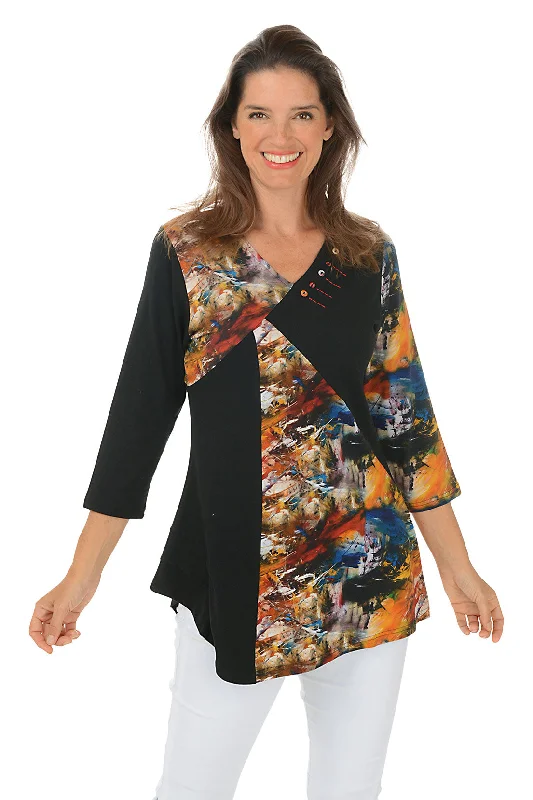 Don’t Wait – Deals Won’t Last!Flynn Diagonal Patchwork Tunic