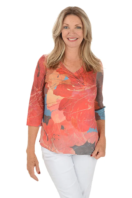 Limited Time Offer!Cheery V-Neck Knit Top