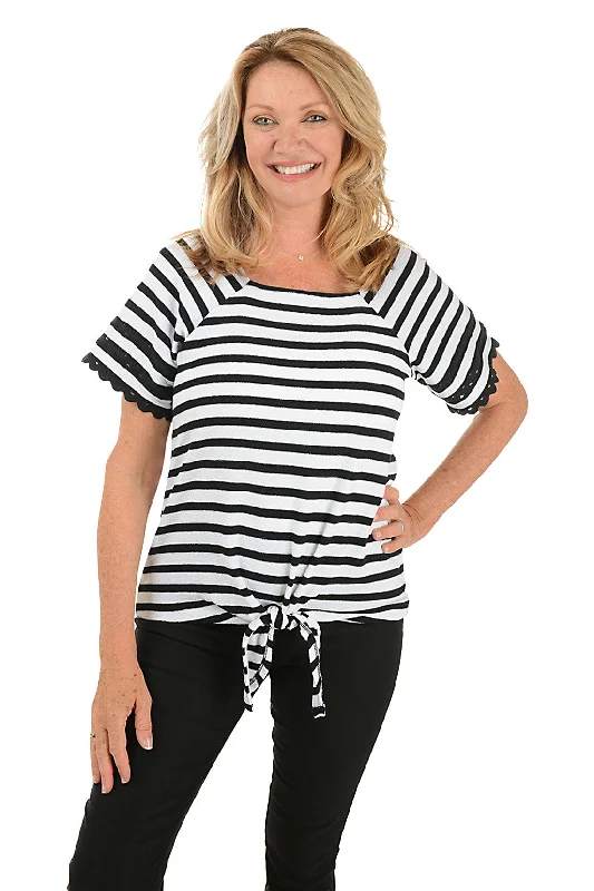 Your Wallet Will Thank You!Pattern Play Striped French Terry Top