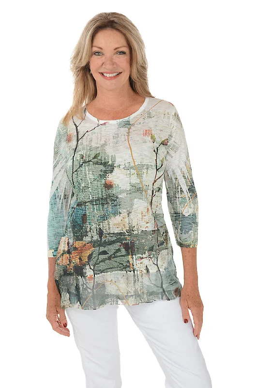 Price Drops You’ll Love!Jasmine 3/4 Sleeve Chiffon Tunic