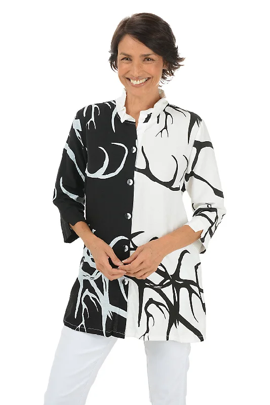 Shop Today, Save Tomorrow!Monochrome Roots Wire Collar Shirt