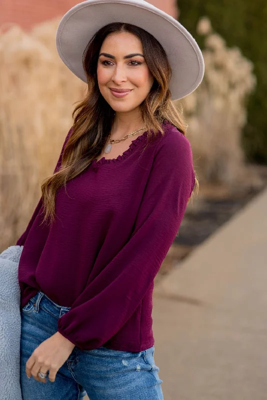 Hurry, Sale Ends Soon!Dressy Ruffle V-Neck Blouse