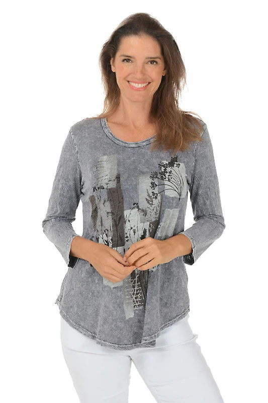 Your Exclusive Offer Awaits!Mariposa Mineral Wash Curved Hem Top