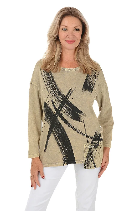 Your Shopping Wish, Our Discount Command!Drama Gauze Pocket Knit Top