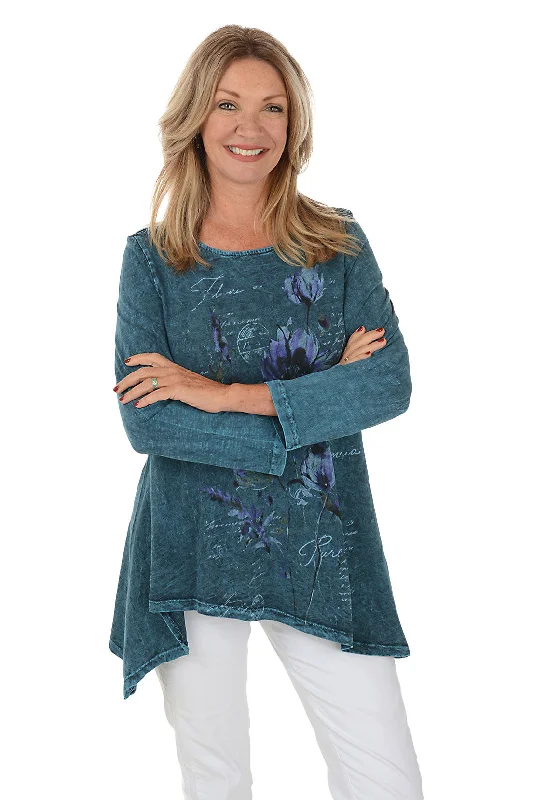 Limited Time Offer!Ballet Asymmetrical Shark Bite Tunic