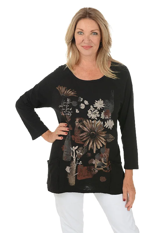 Unbeatable Prices!Golden Mineral Wash Double Pocket Knit Top