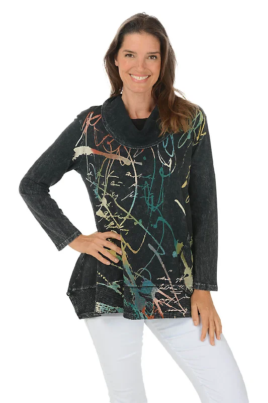 Special Discounts Inside!Rhapsody Cowl Neck French Terry Top